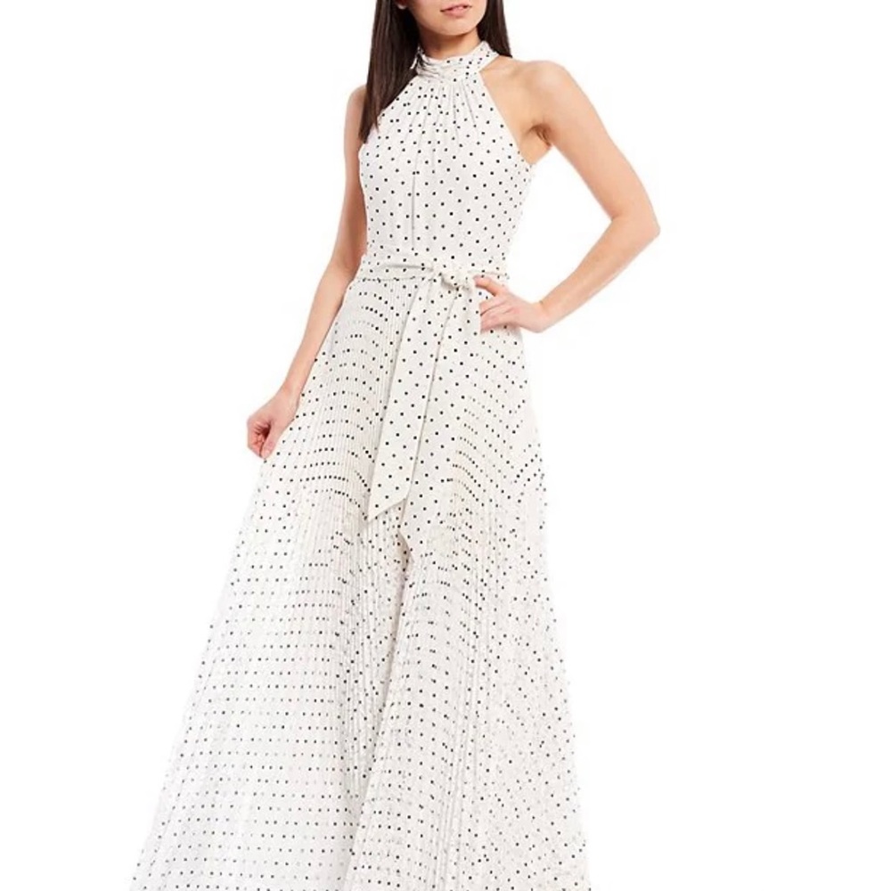 Audrey Sleeveless Halter Neck A-Line Gown
